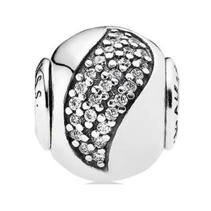 NEW Pandora ESSENCE Happiness Charm with Clear Zirconia Sterling Silver